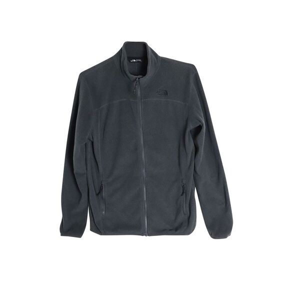 The North Face Men's 100 Glacier Full Zip Fleece Jacket in Grey Recycled - Picture 1 of 5